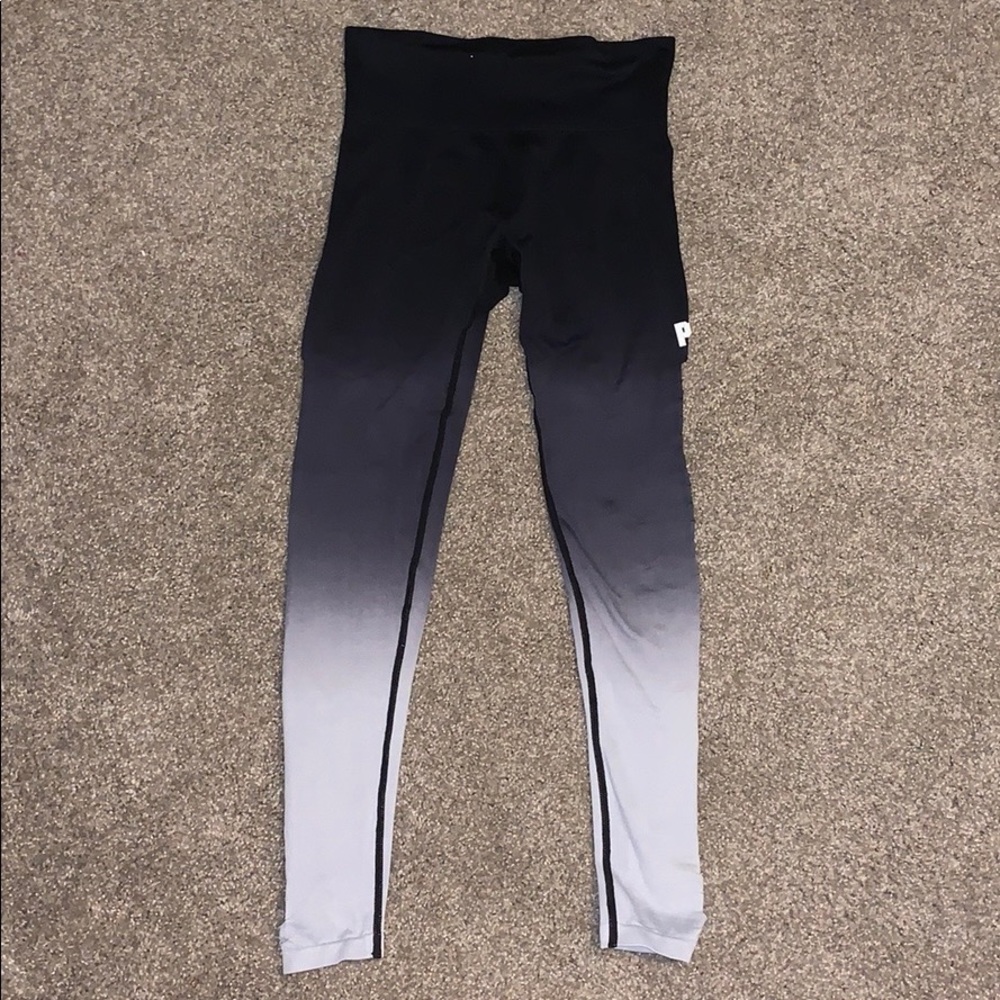 Black ombré PINK leggings